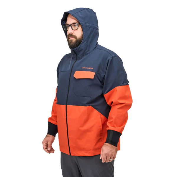 Grundens FishPicking Anorak Navy Orange