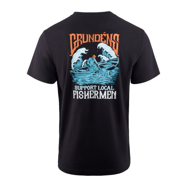 Grundens Support Fishermen SS T-Shirt Black