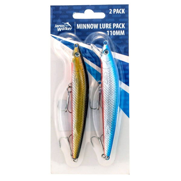 Jarvis Walker Minnow Lure 110mm 2 Pk