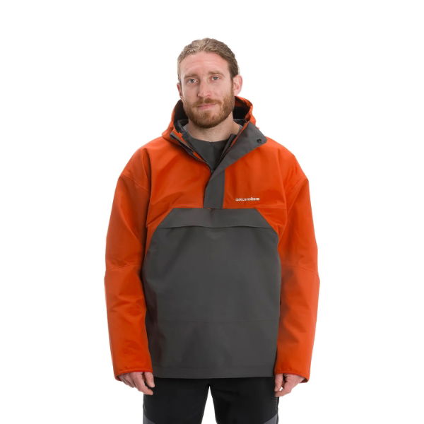 Grundens Full Share Anorak Black Grey