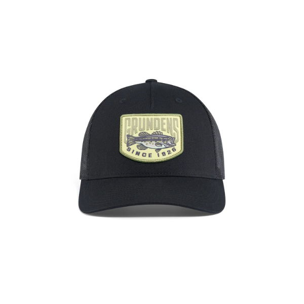 Grundens Bass Patch Trucker Black ONE SIZE