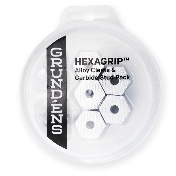 Grundens HEXAGRIP Cleat & Stud Puck Pack Silver ONE SIZE