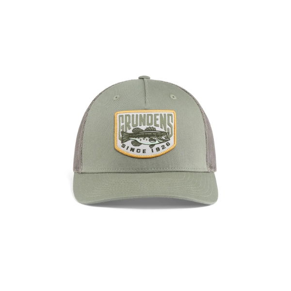 Grundens Bass Patch Trucker Loden ONE SIZE