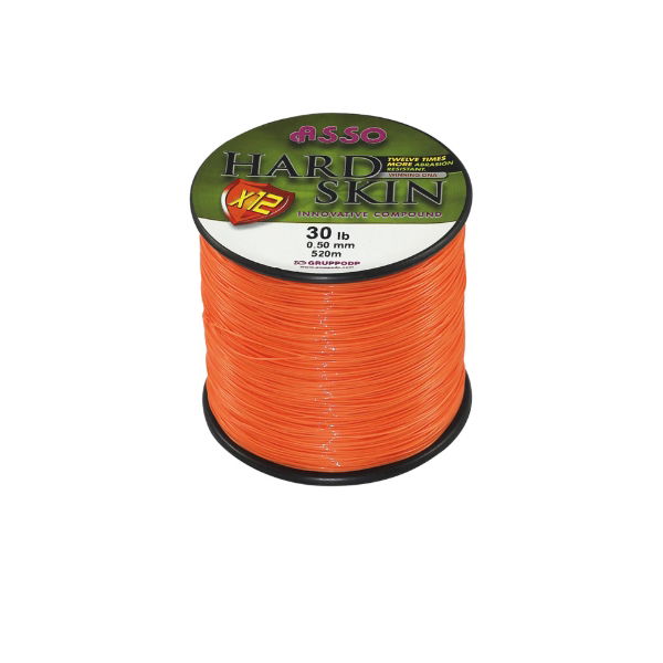 Asso Hard Skin 4oz Spools Orange Fishing Line