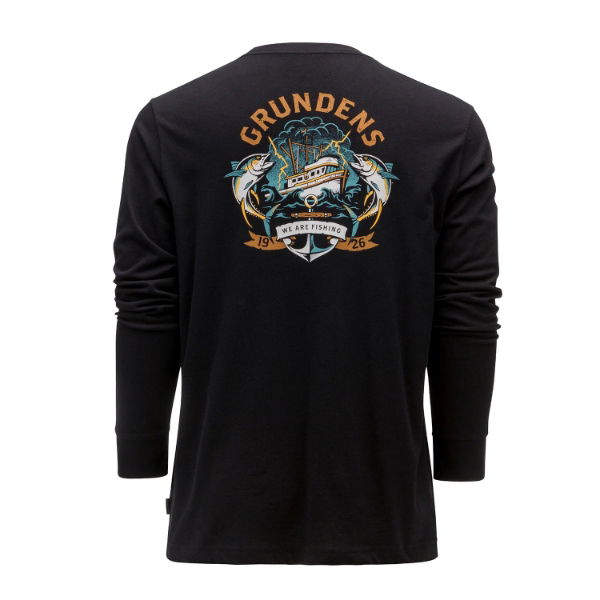 Grundens Tuna Tattoo LS T-Shirt Black