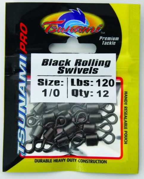 Black Rolling Swivels