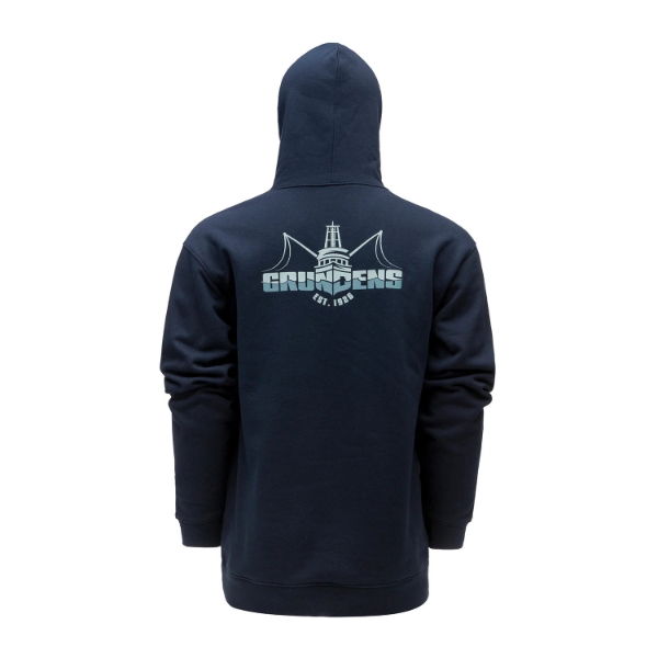 Grundens Logo Boat Hoodie Dark Navy