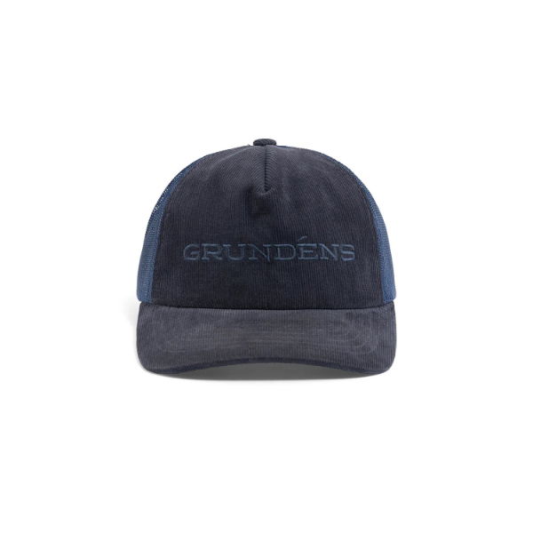 Grundens Cord Wordmark Trucker Navy ONE SIZE