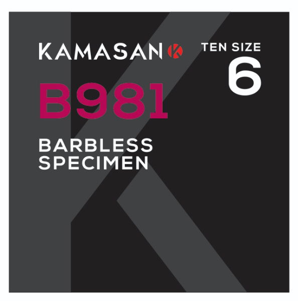 Kamasan B981 Barbless Specimen Eyed Hooks