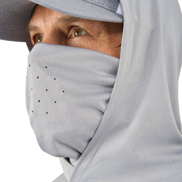 Grundens Tough Sun Masked Hoodie Mist
