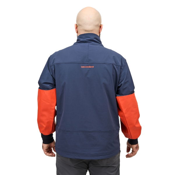 Grundens FishPicking Jacket Navy Orange