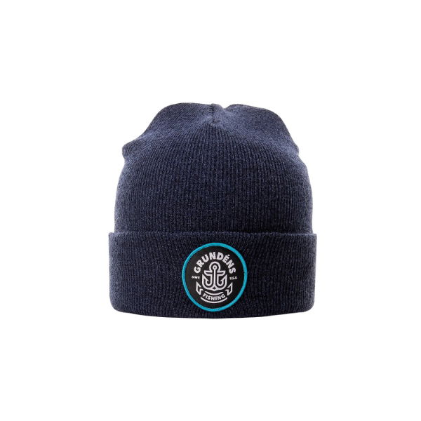 Grundens Watchhouse Beanie Anchor Heather Navy ONE SIZE