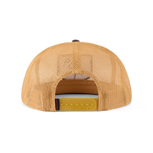 Grundens Trout Patch Mesh Trucker Whiskey/Dark Brown ONE SIZE