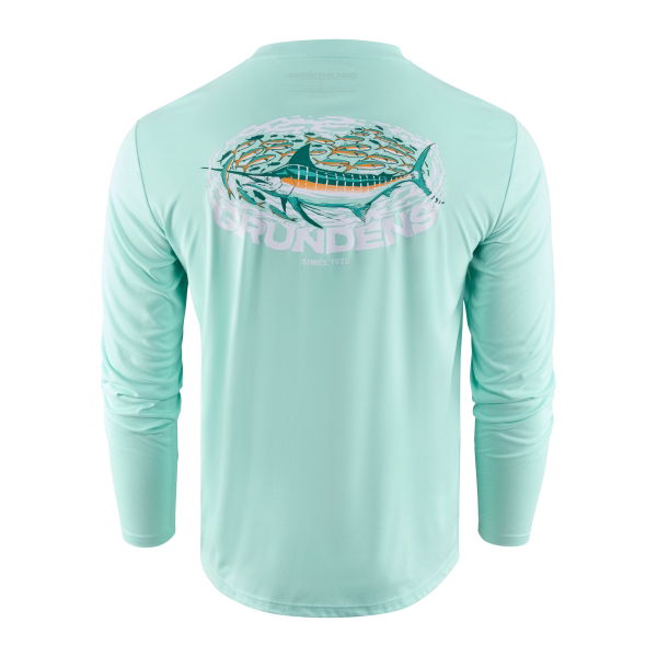 Grundens Marlin Magic LS Tech Tee Yucca 