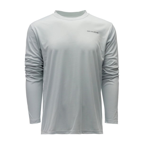 Grundens Logo Anchor LS T-Shirt Grey Mist