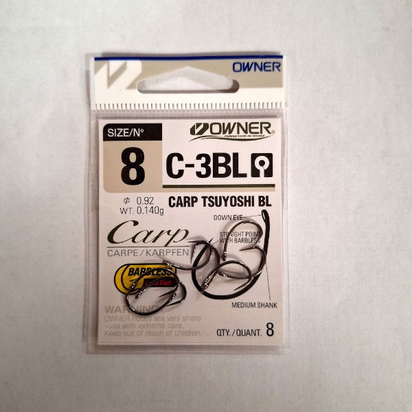 C3-BL Carp Tsuyoshi Barbless Eyed 6 (53270)