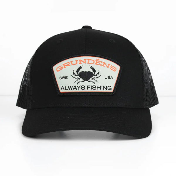 Grundens Always Fishing Trucker Black ONE SIZE