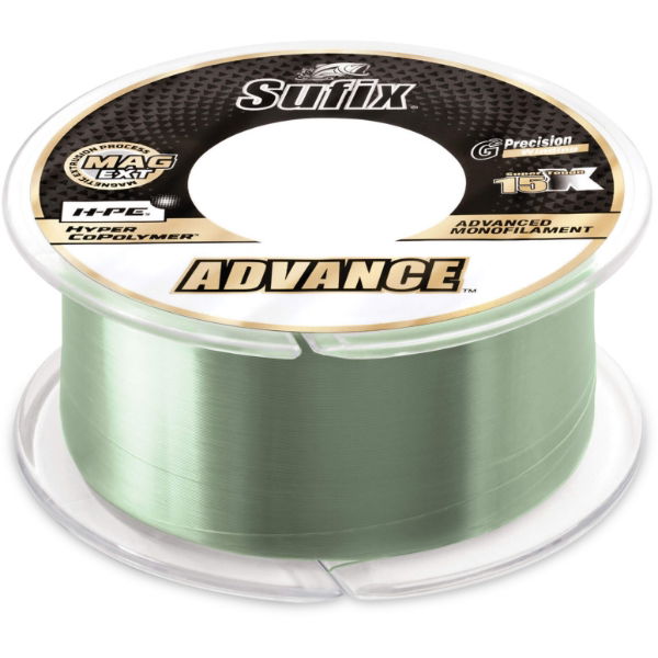 Sufix Advance Copolymer Lo-Vis Green Monofilament 300m