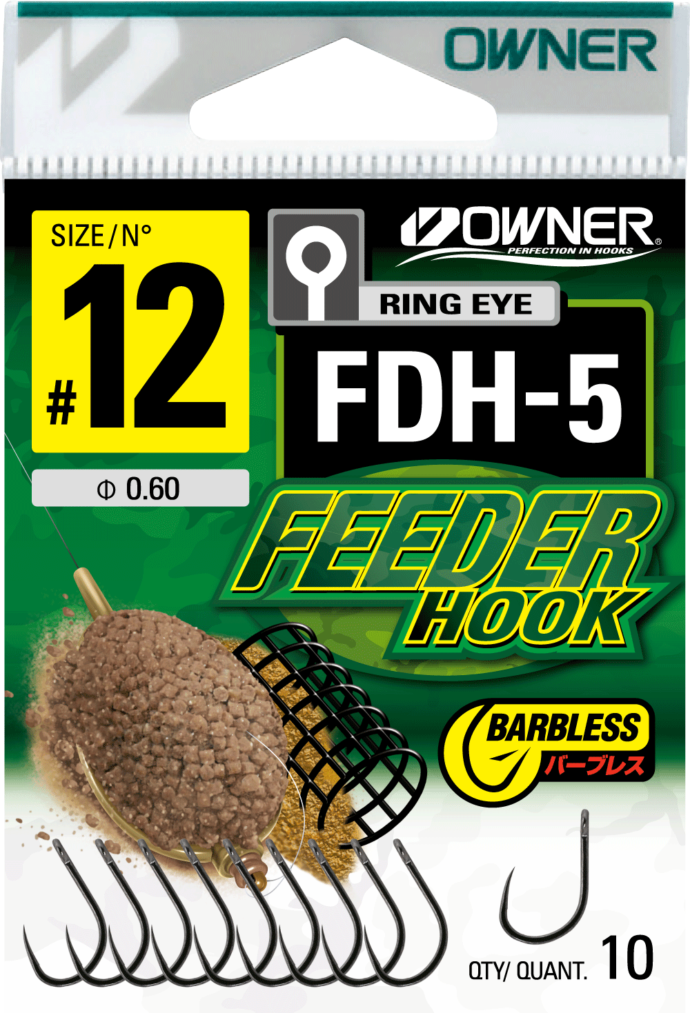 Owner Barbed Eyed Specimen Hook FDH-5 (56945)