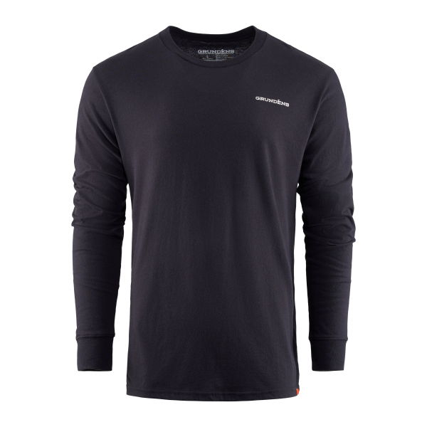 Grundens Zero Shucks LS T-Shirt Black