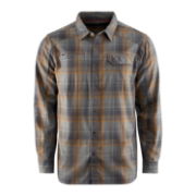 Grundens Dispatch Flannel Shirt Smoke Plaid