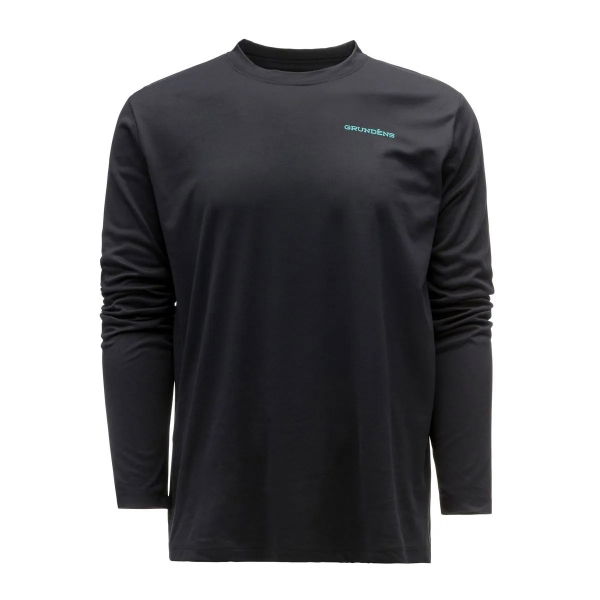 Grundens Bass Popper LS Tech Tee Black