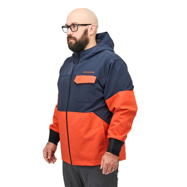 Grundens FishPicking Anorak Navy Orange