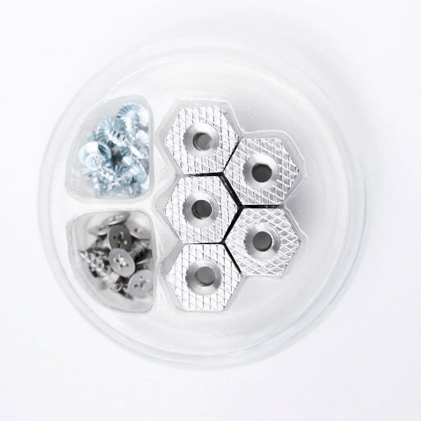 Grundens HEXAGRIP Cleat & Stud Puck Pack Silver ONE SIZE