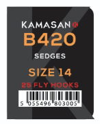 Kamasan B420 Trout Fly Tying Hooks 