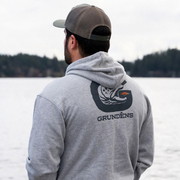 Grundens G Trout Hoodie Athletic Heather