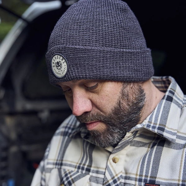 Kracken Waffle Beanie Heather Charcoal ONE SIZE