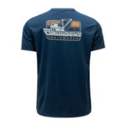 Grundens Commercial Boat LS Tech Tee Dark Navy