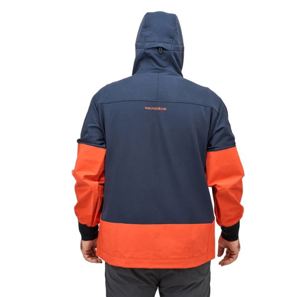 Grundens FishPicking Anorak Navy Orange