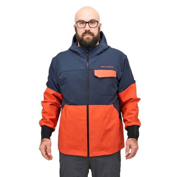 Grundens FishPicking Anorak Navy Orange