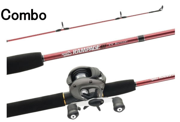 RAMPAGE BAITCASTING COMBO 5ft 9in RH (dp)