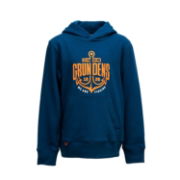 Grundens Youth Displacement Hoodie Logo Anchor Navy